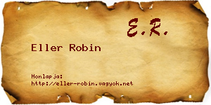 Eller Robin névjegykártya